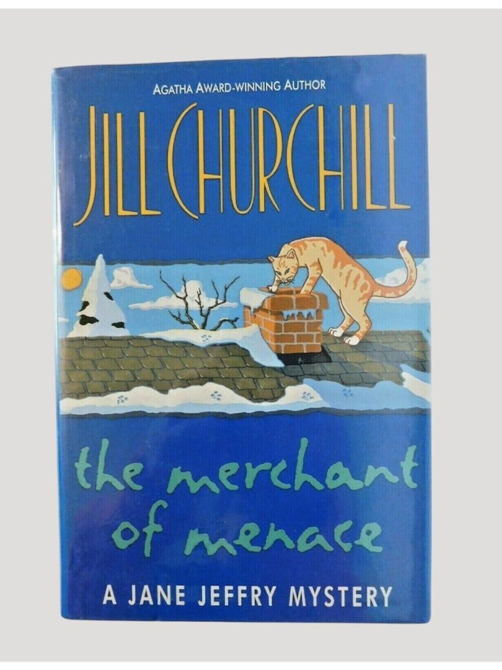 A Jane Jeffry Mystery The Merchant of Menace by Jill Churchill 1998 Hardback DJ